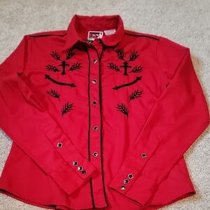 Panhandle Slim Red Western Shirt